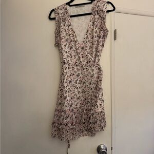 All Saints Blush Floral Mini Dress